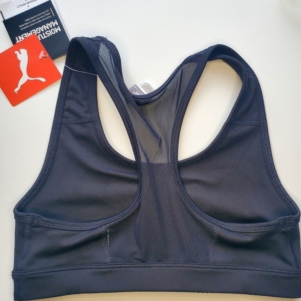 Puma Size XS Medium Impact Moisture Management Sport Bra NWT